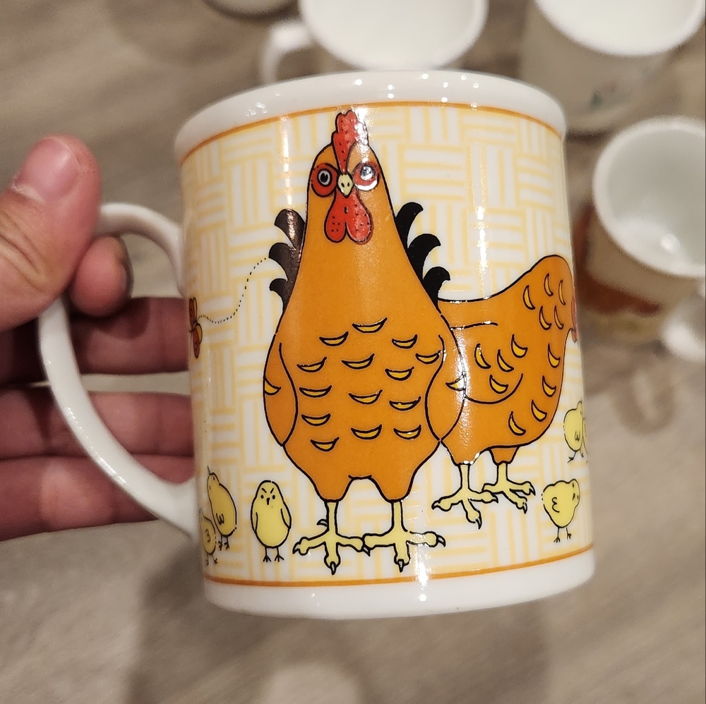 Vintage Cameron Japan Ceramic Chicken Tea Set (5pcs)
